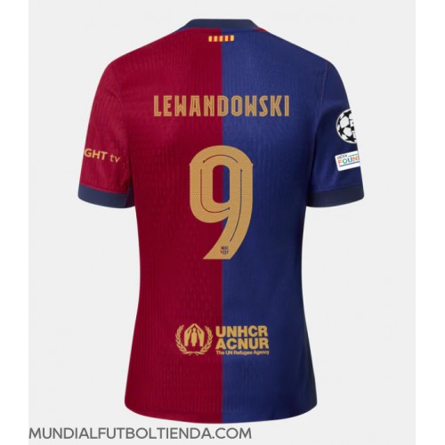 Camiseta Barcelona Robert Lewandowski #9 Primera Equipación Replica 2024-25 mangas cortas